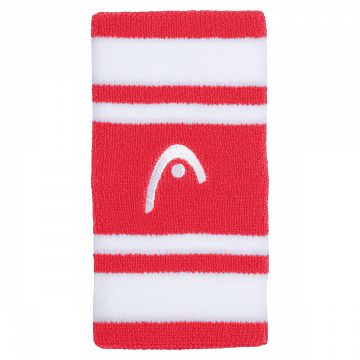 Head Striped Wristband 5'' Red / White - 2 szt.